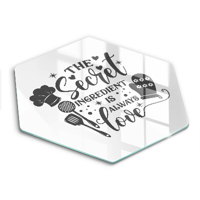 Tocător din sticlă Inscripție propoziție