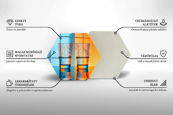 Tocător din sticlă Două pahare cu apă