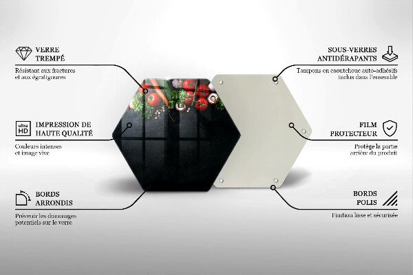 Tocător din sticlă Legume colorate