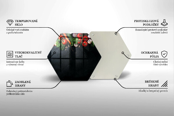 Tocător din sticlă Legume colorate