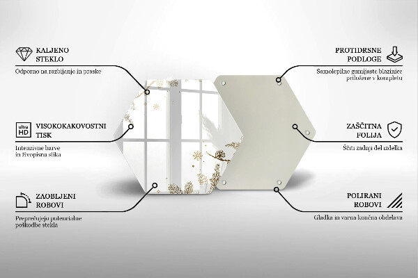 Tocător din sticlă Decoratiuni de iarna