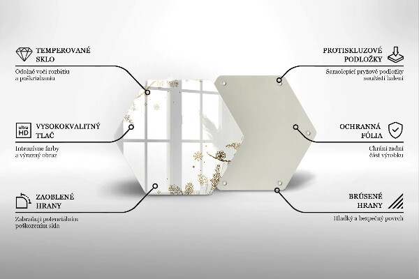 Tocător din sticlă Decoratiuni de iarna