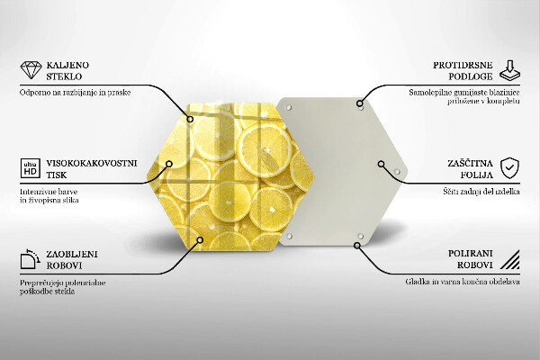 Tocător sticlă Fructe de lamaie