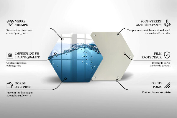 Tocător sticlă Apa albastra