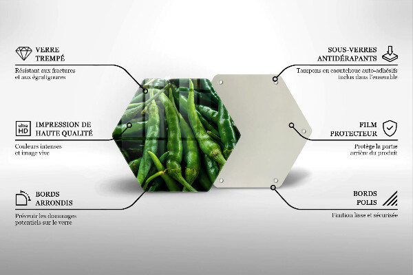 Tocător sticlă Păstăi de mazăre
