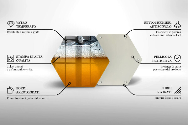 Tocător sticlă Bea spuma de bere