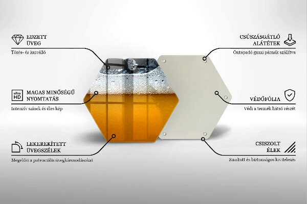 Tocător sticlă Bea spuma de bere
