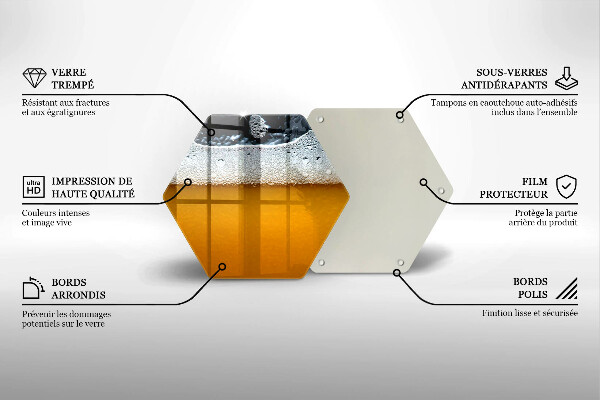 Tocător sticlă Bea spuma de bere