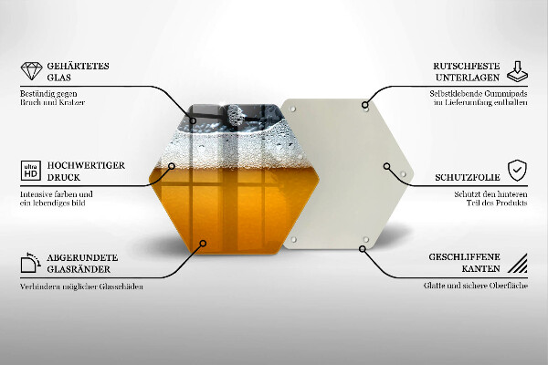 Tocător sticlă Bea spuma de bere