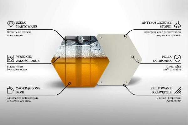 Tocător sticlă Bea spuma de bere