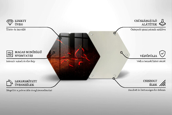 Tocător sticlă Ardei iute