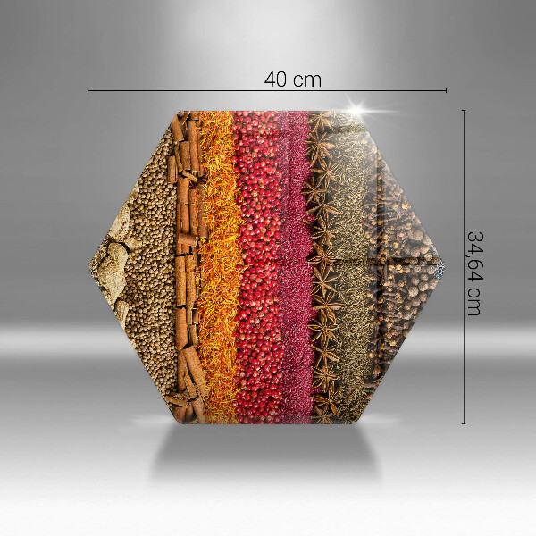 Tocător sticlă Condimente colorate