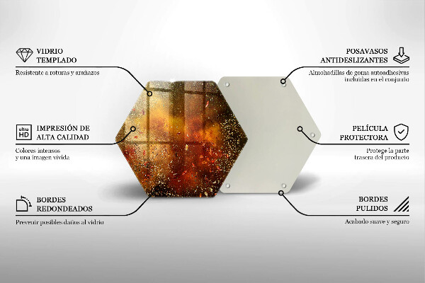 Tocător sticlă Condimente colorate