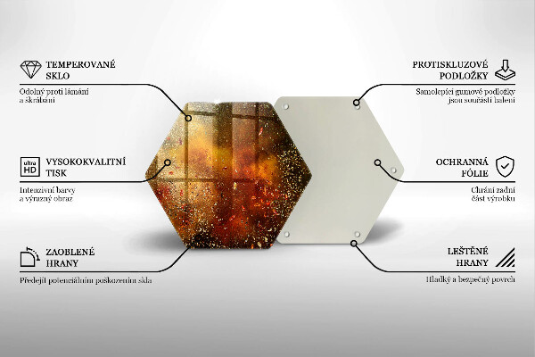 Tocător sticlă Condimente colorate