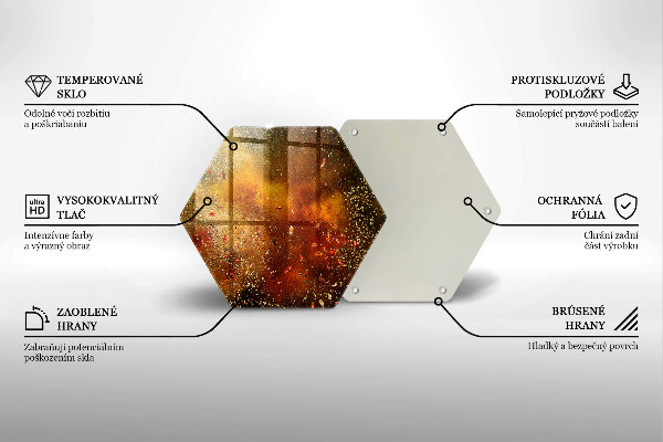 Tocător sticlă Condimente colorate