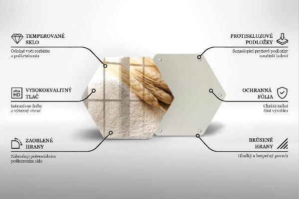 Tocător sticlă Făină și spice