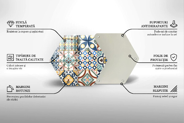 Tocător de bucătărie Placi decorative