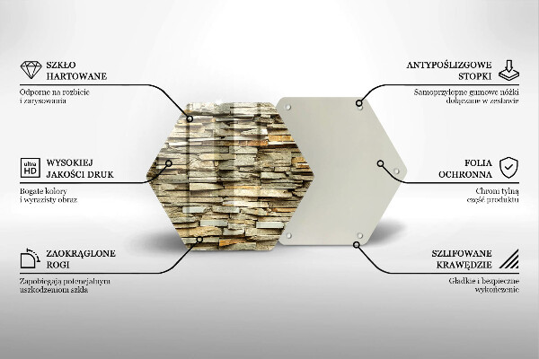 Tocător de bucătărie Pietre decorative