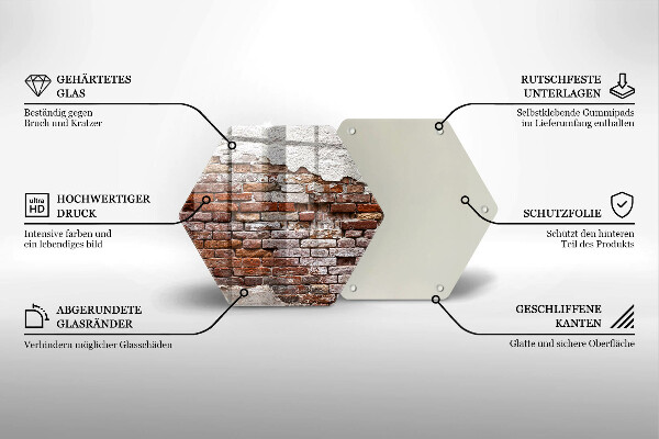 Tocător de bucătărie Zid vechi de cărămidă și beton