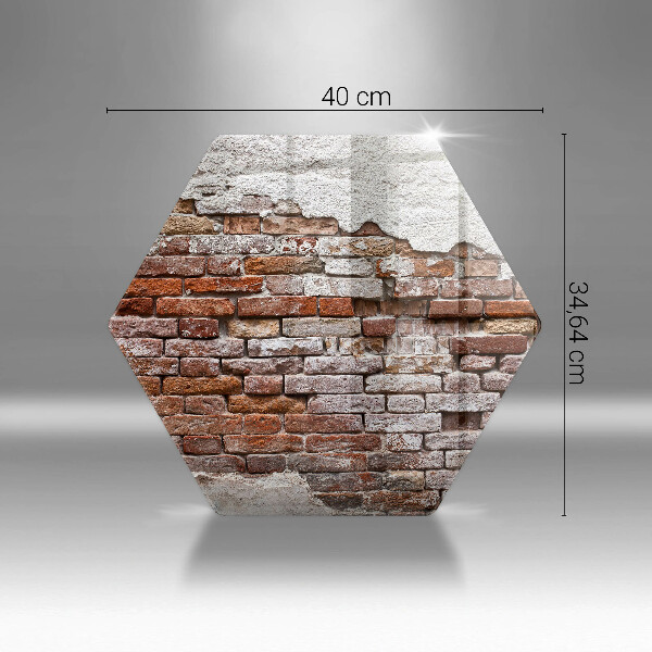 Tocător de bucătărie Zid vechi de cărămidă și beton