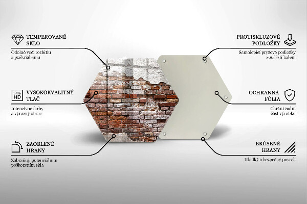 Tocător de bucătărie Zid vechi de cărămidă și beton