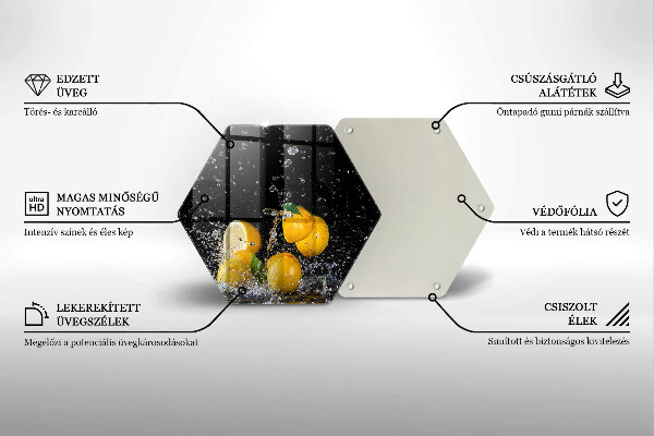 Tocător de bucătărie Fructe suculente de lămâie