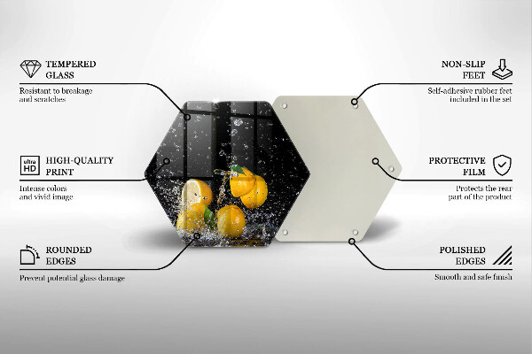 Tocător de bucătărie Fructe suculente de lămâie
