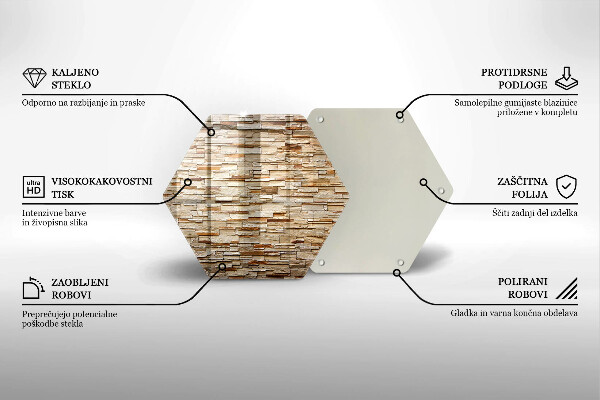 Tocător de bucătărie Textura pietrelor decorative