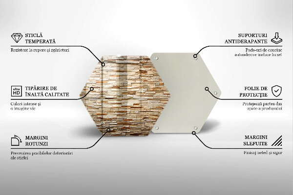 Tocător de bucătărie Textura pietrelor decorative