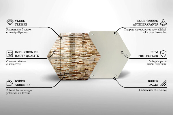 Tocător de bucătărie Textura pietrelor decorative