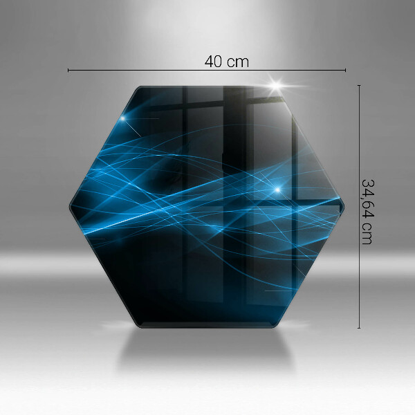 Tocător de bucătărie Fum albastru abstract