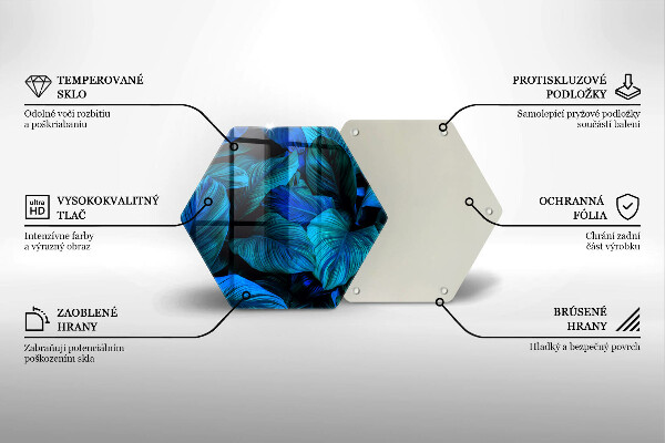 Tocător sticlă Frunzele vegetației junglei