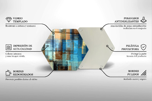 Tocător sticlă Fundal pictat