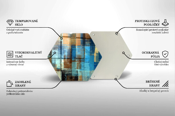 Tocător sticlă Fundal pictat