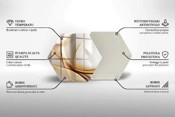 Tocător de bucătărie Forme abstracte