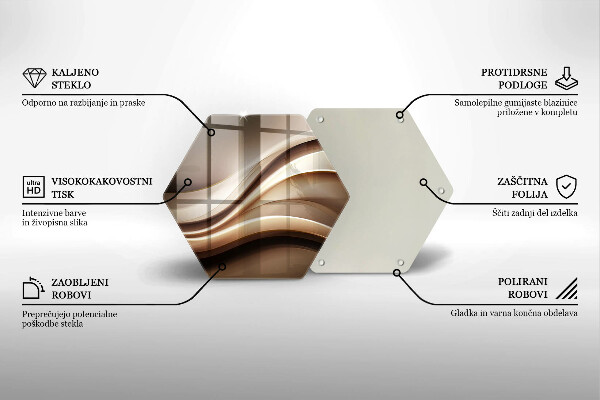Tocător de bucătărie Abstracție linii blânde