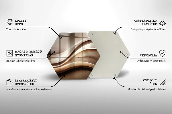 Tocător de bucătărie Abstracție linii blânde