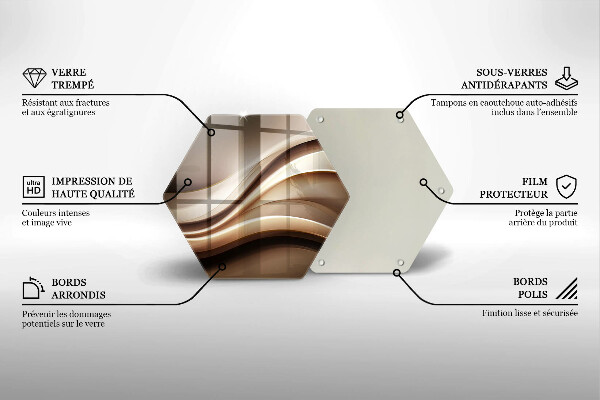 Tocător de bucătărie Abstracție linii blânde
