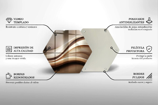 Tocător de bucătărie Abstracție linii blânde