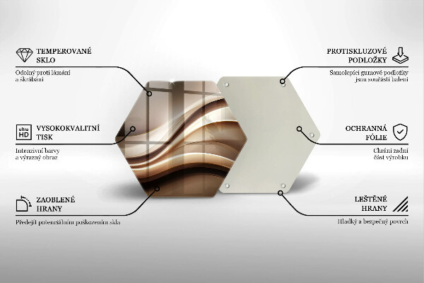 Tocător de bucătărie Abstracție linii blânde