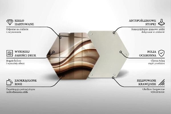 Tocător de bucătărie Abstracție linii blânde