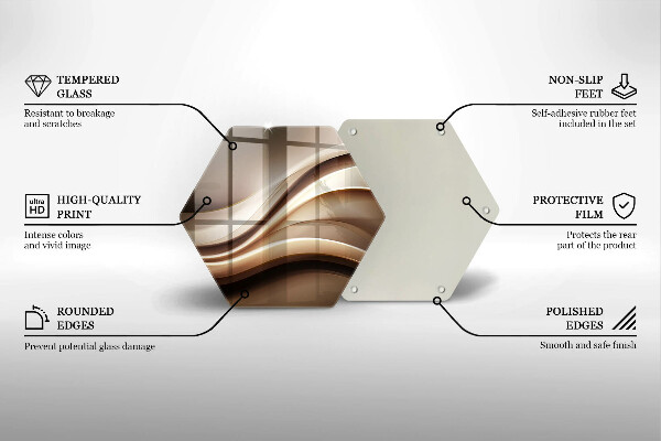 Tocător de bucătărie Abstracție linii blânde