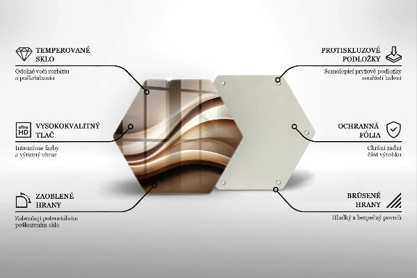 Tocător de bucătărie Abstracție linii blânde