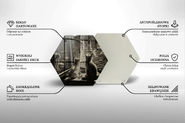Tocător de bucătărie Orașul pisicilor și fereastra