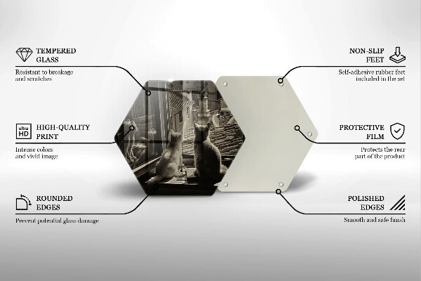 Tocător de bucătărie Orașul pisicilor și fereastra