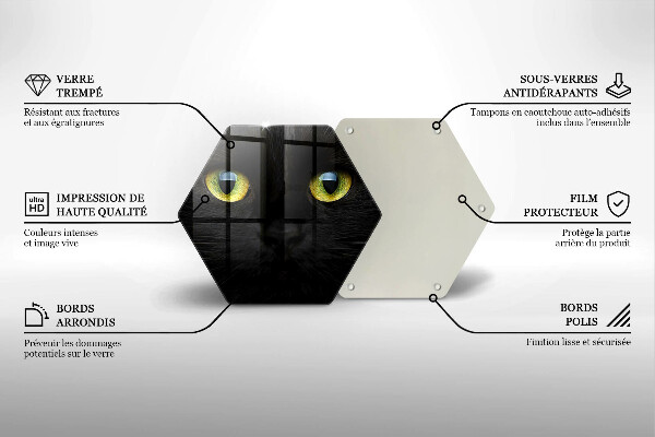 Tocător de bucătărie Ochi de pisică de animale