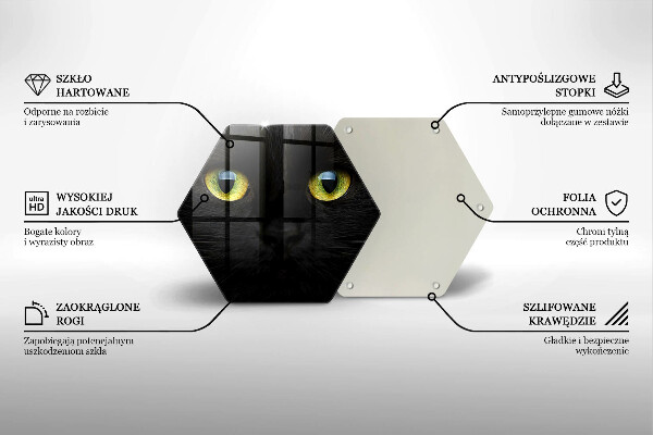 Tocător de bucătărie Ochi de pisică de animale