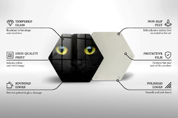 Tocător de bucătărie Ochi de pisică de animale