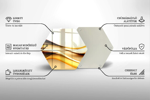 Tocător de bucătărie Linii de fum abstracte