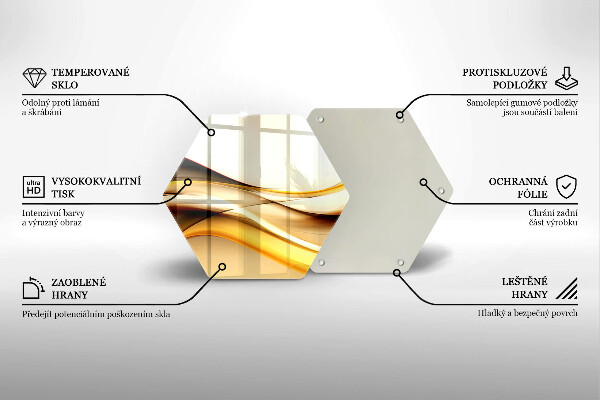 Tocător de bucătărie Linii de fum abstracte